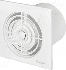 Vannas istabas izplūdes ventilators AWENTA WZ125W fi125 mm 135 m³/h 9 W 230 V ar auklas slēdzi, balts