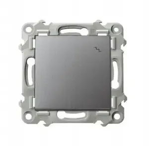Light switch Ospel Szafir ŁP-3Z/m/70 gray matte — 3-way staircase switch