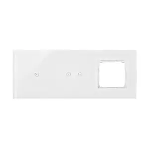 Kontakt-Simon DSTR3120/70 rozetes panelis balts, IP20, plastmasas korpuss, 234×96×10 mm