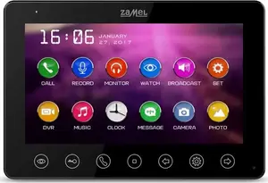 Video monitor ZAMEL 7-inch with touch buttons VP-808B (black)