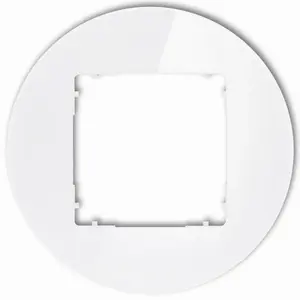 Vienvietīga rāmis Karlik Icon 0-0-IRSO-1 universāls apaļš stikla efekts balts