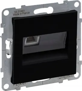 Telefona rozete Legrand Suno2 721461 RJ11 melna