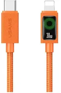 Кабель USB-C — Lightning usams SJ774 PD 30W 1,2 м оранжевый
