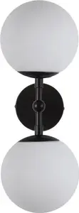 Настенный светильник Light Prestige DORADO LP-002/2W BK — черный двухрожковый бра