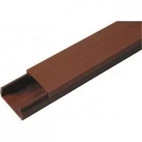 AKS elektroinstalācijas kanāls MKE 15x25 mm, tumša koka apdare, modelis 111486