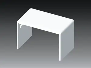 Соединительная крышка Kopos 8652 LH белая для короба 60×40 мм