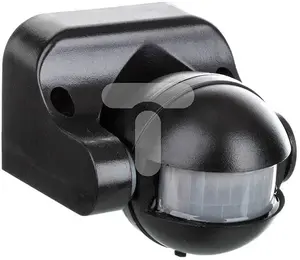 Датчик движения GTV CR-1 (CR-CR1000-10) 1200W AC 220–240V 180° IP44 накладной черный