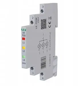 Indicator power lamp FF LK-703K slim 3×230V+N for DIN rail mounting
