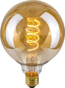 LED spuldze Italux Edison E27 4W silta gaisma LDS-G125-SA — dekoratīva G125 stieples forma