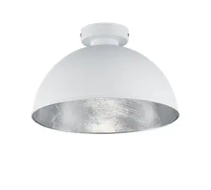 Griestu lampa TRIO Jimmy E27, balta apaļa, Ø31 cm, H19 cm, 1×E27, 230 V