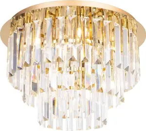 Ceiling light MAXlight MONACO C0205 crystal glamour ceiling lamp gold finish for bedroom