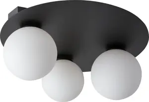 Ceiling light SIGMA ARGON LED Ready 33270 black modern flush mount