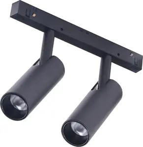 Track spotlight Azzardo AZ4584 black for single-phase NIKO rail