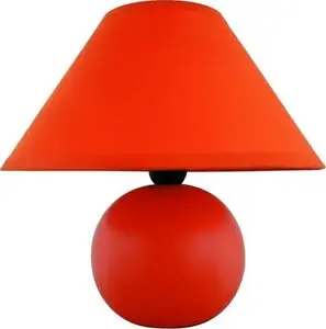 Galda lampa Rabalux Ariel 4904, nakts/galda lampa, oranžs auduma abažūrs, kompakta