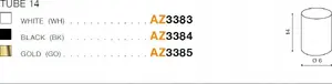 Spot light Azzardo Erebus AZ3391+AZ3385 1x35W GU10, silver/gold finish