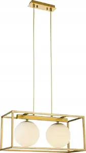 Pakaramā lampa Aldex Avelin OS-AVEL2-40-DEC 2x40W E27 zelta