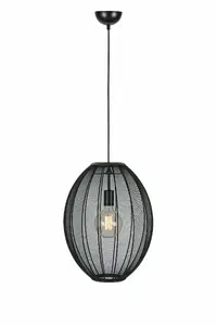 Подвесной светильник Markslojd Florence — гибкий монтаж, E27 LED, 40 Вт, чёрный, Ø400×H500 мм, кабель 1.9 м