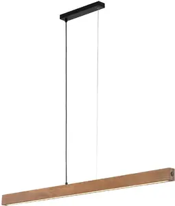Подвесной светильник TKKRYWULT Teo 1449 1x36W LED 3000K орех/черный