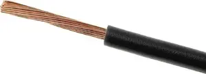 Electric cable 1x1.0 mm² LGY 450/750V copper conductor black — No name