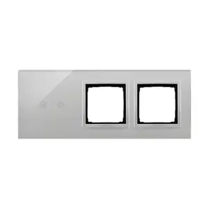 Kontakt‑Simon DSTR3200/71 rozete, sudrabaina, plastmasas korpuss, IP20, 234×96×10 mm