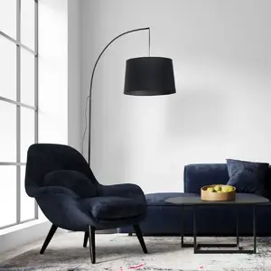 Торшер TK_LIGHTING Orta 5417, 1xE27 лампа, 15W, черный