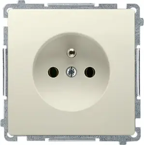 Kontakt‑Simon Basic sienas kontaktligzda ar zemi 16A 250V bēšs BMGZ1C.01/12