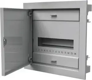 Модульный встраиваемый щиток PAWBOL C.1512 1x12 с металлической дверцей IP40 N+PE