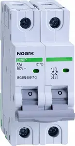 Изолирующий разъединитель Noark 101755 2-полюсный 2-позиционный 32A 500V DC