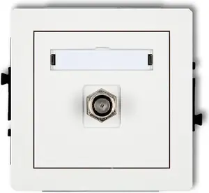 Антенный розетка Karlik Deco одинарная SAT 25DGF-1 белый матовый
