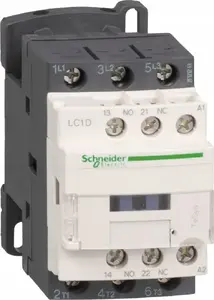 Power Contactor Schneider Electric LC1D18B5 18A 3P 24V AC 50Hz 1NO 1NC