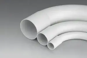 Жесткий PVC-отвод ELEKTROPLAST ZK 22 белый модель 09.36
