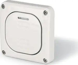 Flush-mounted momentary push button Scame 137.3311P IP66 hermetic 10A gray without box