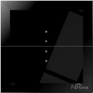 FF GS2-STR-3-B glass touch shutter/roller blind switch 1.5A 85–265V AC black