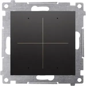 Smart switch module Kontakt-Simon DEW4.01/49 — quadruple electronic push-button, black