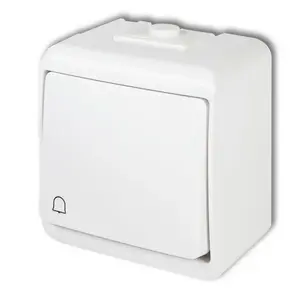Pushbutton switch Karlik WHE-4 — IP54, 250 V AC input, 10 A nominal current