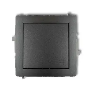 Level switch Karlik 11DWP-6 — graphite, AC 250 V, 10 A, IP20/IP44
