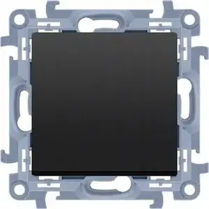 Кросс-переключатель Kontakt-Simon модуль CW7.01/X/49 10AX 250V~ винтовые клеммы чёрный мат (без пиктограммы)