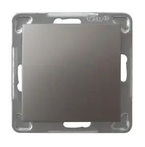 Настенный выключатель Ospel ŁP-1Y/m/23, цвет Titanium, 16 A, 250 V, IP20, 71×71×40 мм