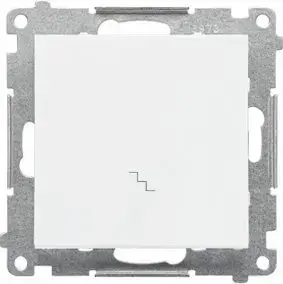 Контакт-Симон лестничный выключатель модуль TW6.01/111 10 AХ 250V~ быстрозарядные клеммы белый матовый