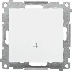 Switch module Kontakt‑Simon TW7.01/111 cross switch 10 AX 250 V~ quick‑connect white matt