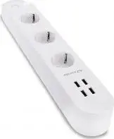 Power strip Azzardo AZ3477 with Wi‑Fi smart control and USB ports