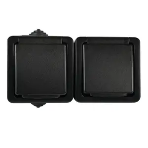 Socket outlet Kanlux 27356 — 250 V, 16 A, IP54, ABS housing, depth 144 mm