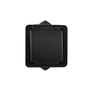 Socket outlet Kanlux 27355 — IP54 protection, 250 V / 16 A, ABS housing, depth 72 mm