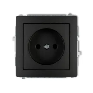 Розетка Karlik 12DGP-1, одинарная силовая розетка, 250 В, 16 А, IP20