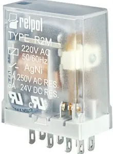 Industrial Relay Relpol R2M-2012-23-1024 2P 5A 24V DC (MPN 617171)