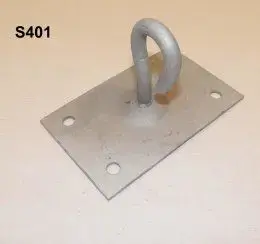 Pole mount with hook and base ALPAR S401 — mounting bracket for spun pole