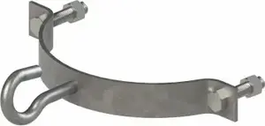 Pole mount with hook ALPAR S502 M20 for spun pole (no clamp) O3