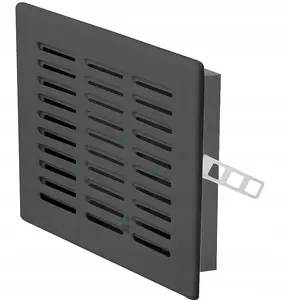 Ventilation grille AWENTA T03CZ 140×140 mm, black EKO