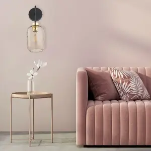 Настенный светильник TK_LIGHTING Pescara 6480 — 1x E27 (до 15 Вт), янтарный абажур, чёрный корпус