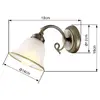 GLOBO 60208W wall light E27 Photo 4